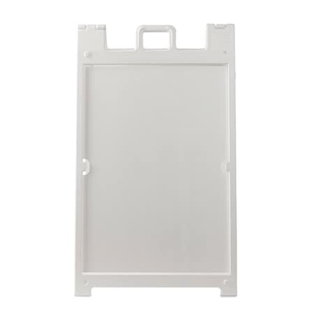 Brady Blank Heavy-Duty Sign Stand 36 in H x 24 in W Plastic White 152695